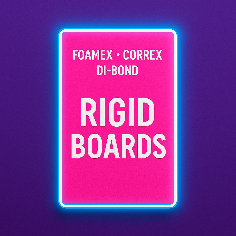 Rigid Boards Printing - Correx and Foamex