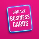 square business card printing