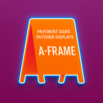 A-Frame Pavement Signs