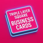 Triple Layer Square Business Cards Printing Stockport / Manchester